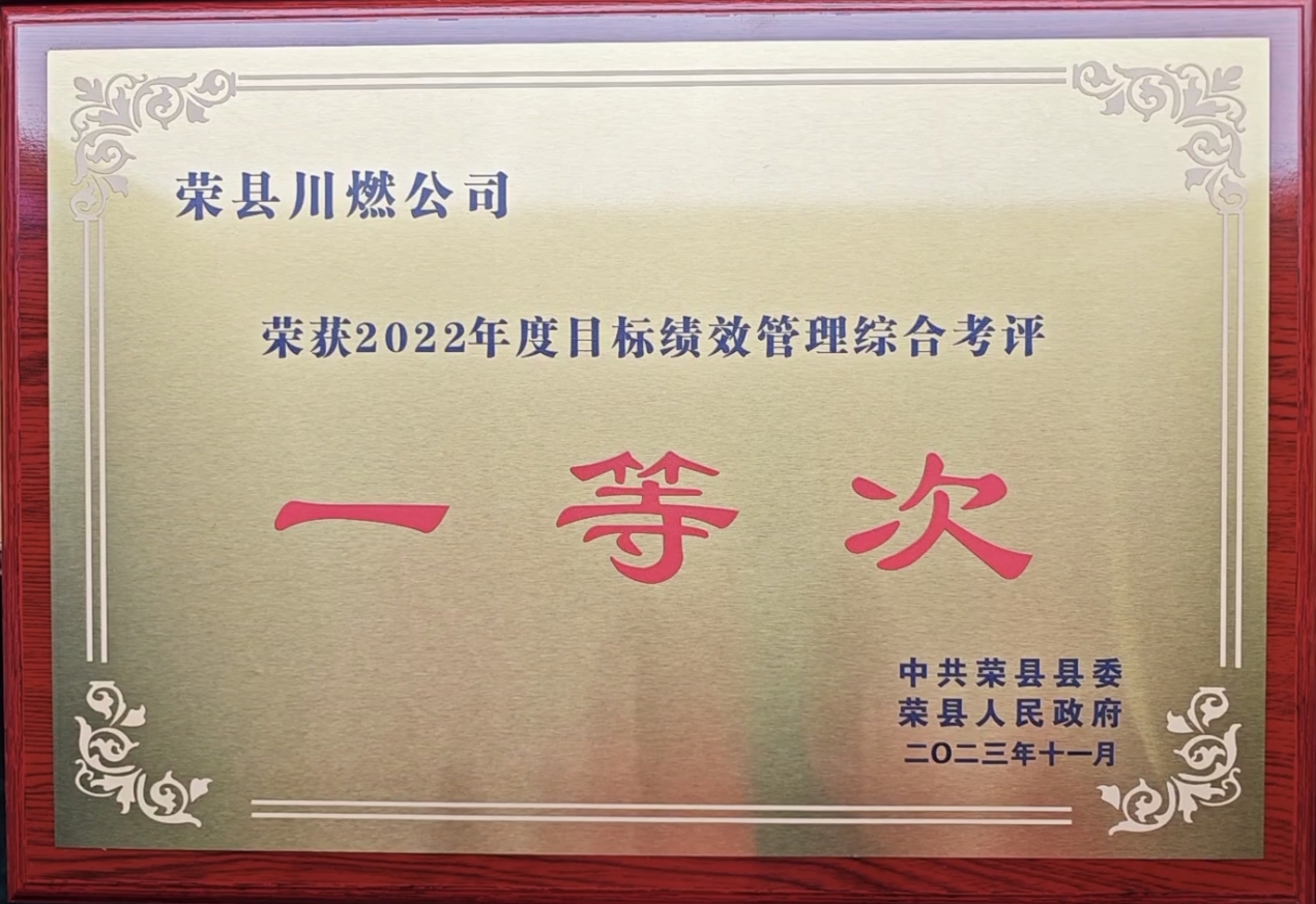 2022年度目标绩效管理综合考评一等次